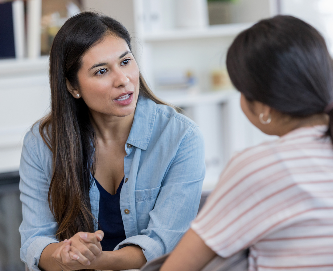 Coronis Health behavioral health specialist talking with patient