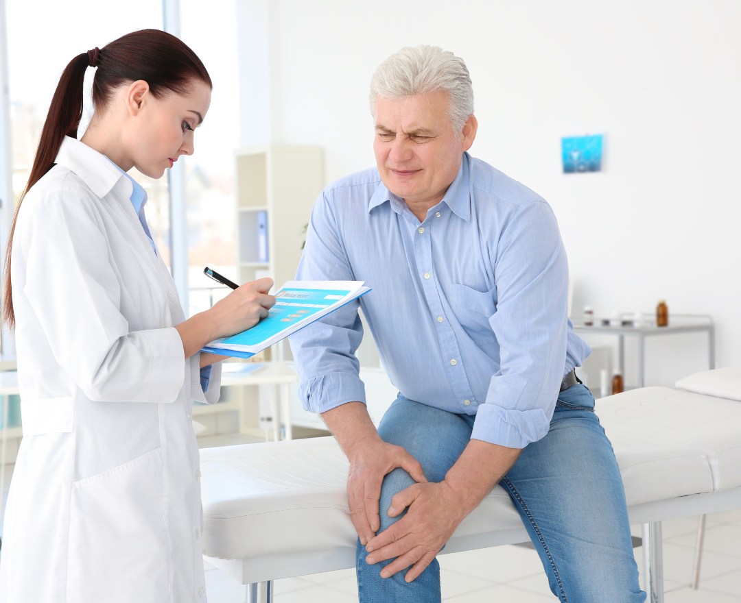 coronis health orthopedic medical biller discussing options with patient
